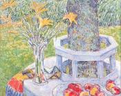 Mrs Hassam's Garden at East Hampton - 施尔德·哈森